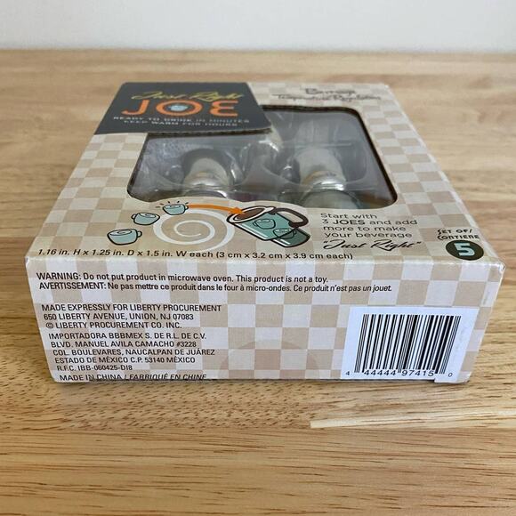 Just Right Joe Beverage Temperature Regulators Warm or Cold Set of 5 - Picture 5 of 8